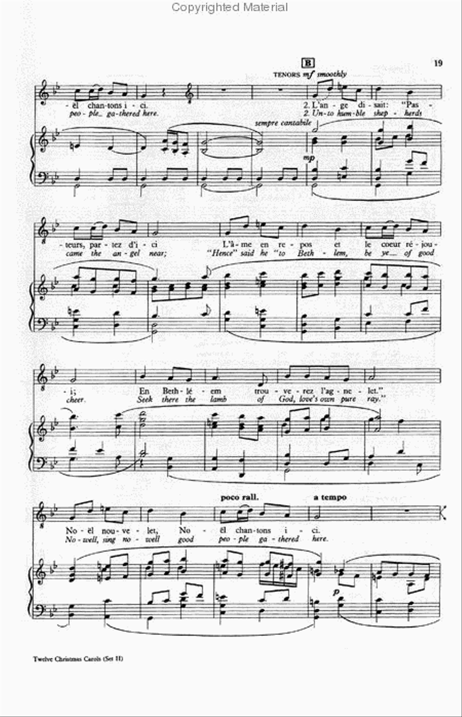 Twelve Christmas Carols Set 2 4-Part scores gallery preview page 3