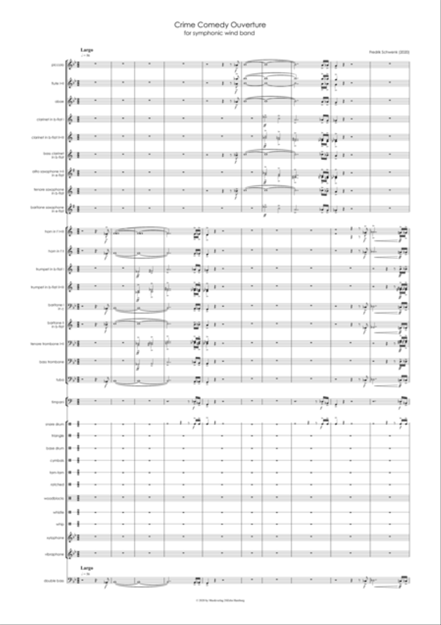 Crime Comedy Ouverture Concert Band scores gallery preview page 3