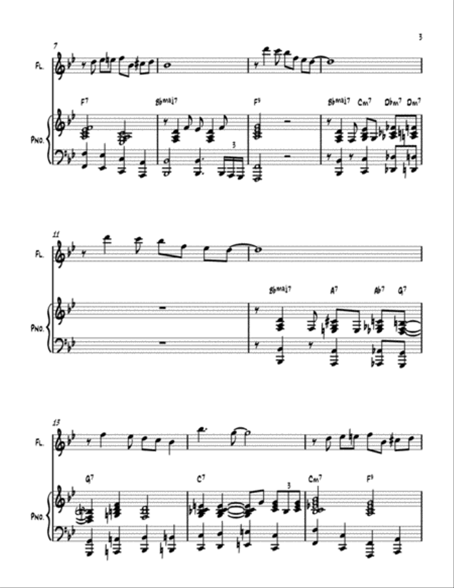 Don't Get Around Much Anymore Flute Solo scores gallery preview page 3