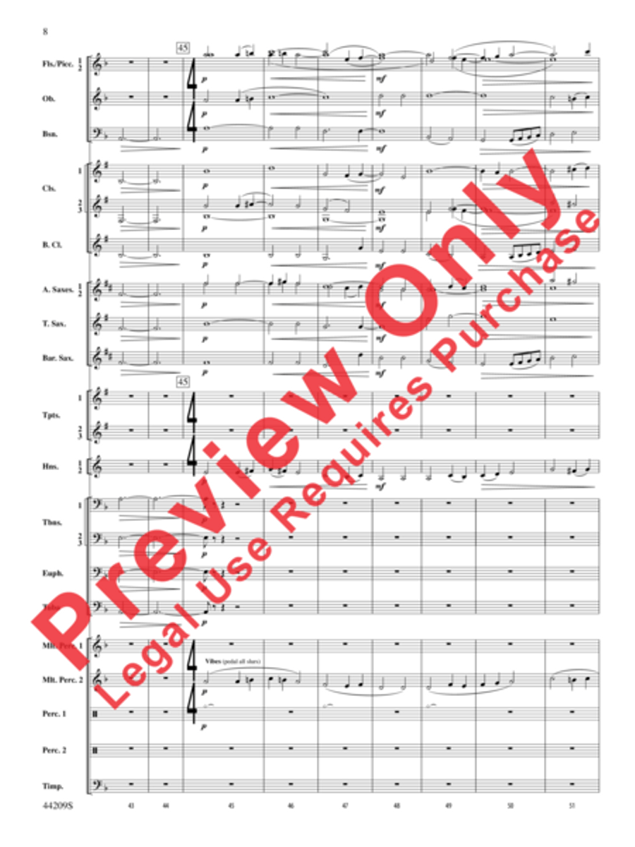 Gaudete Concert Band scores gallery preview page 9