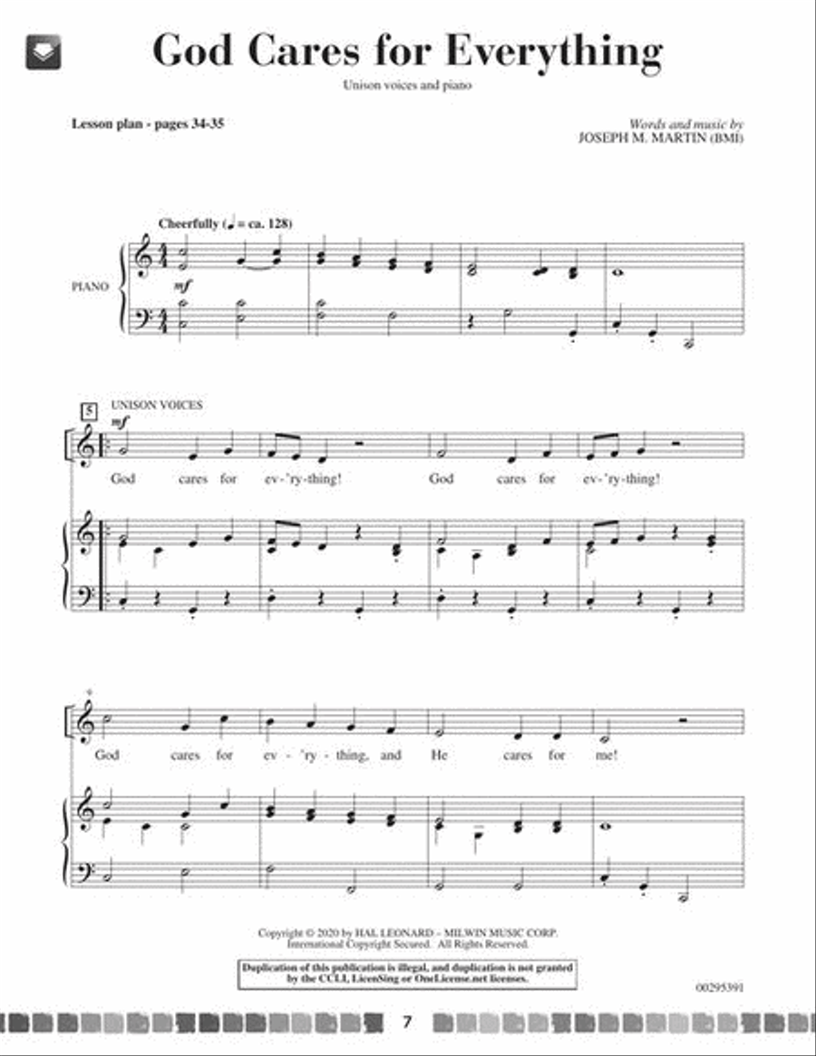 Sing and Celebrate 9! Sacred Songs for Young Voices Sing and Celebrate 9! Sacred Songs for Young Voices Unison Choir scores gallery preview page 4