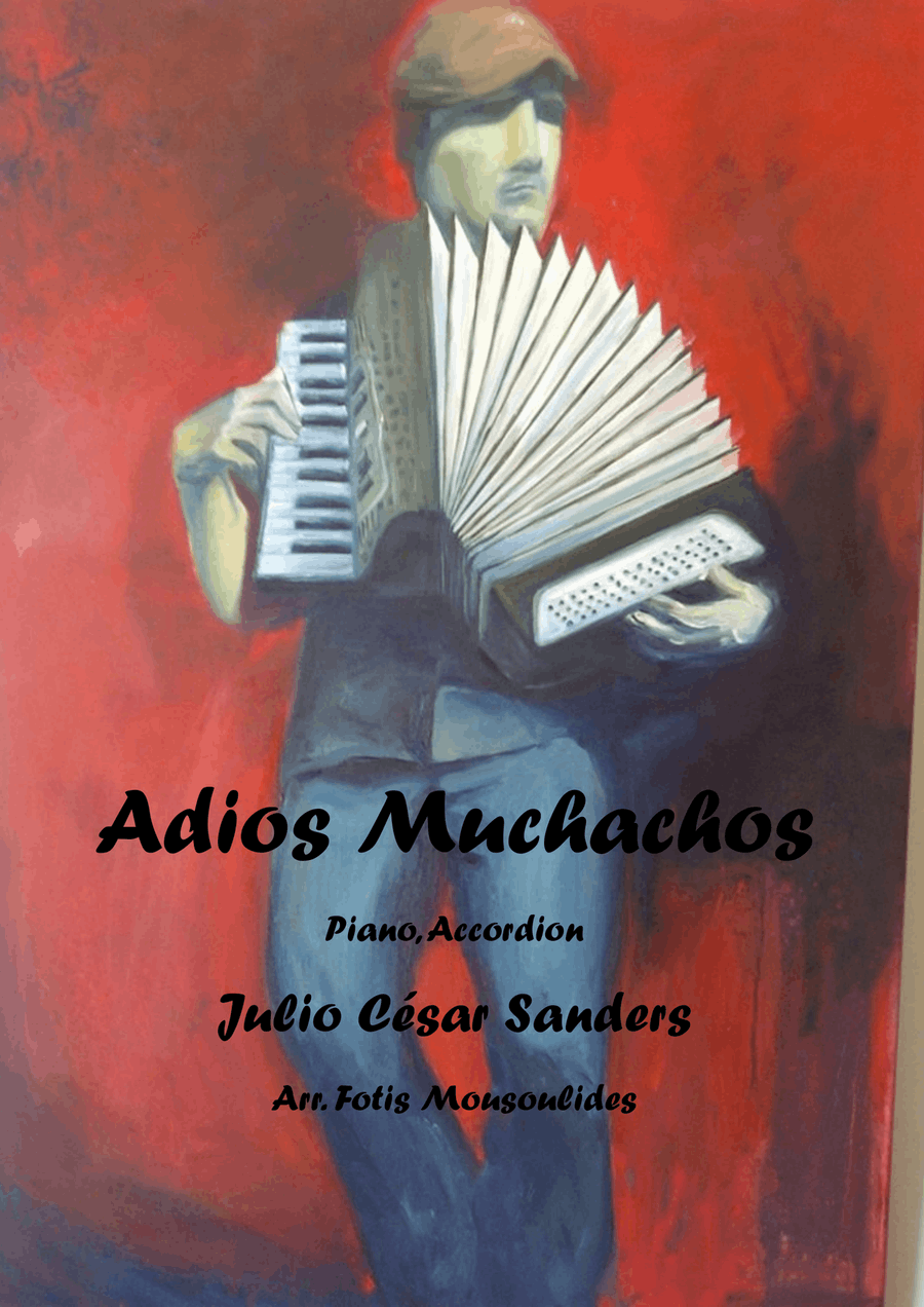 Adios Muchachos for accordion and piano Piano scores gallery preview page 1
