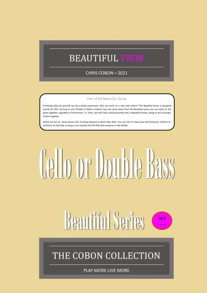 No.6 Beautiful View (Cello or Double Bass) image number null