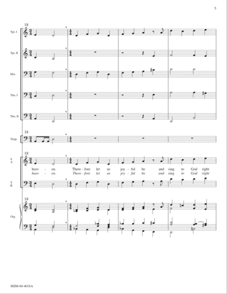 Christ Jesus Lay in Death's Strong Bands Choir scores gallery preview page 5