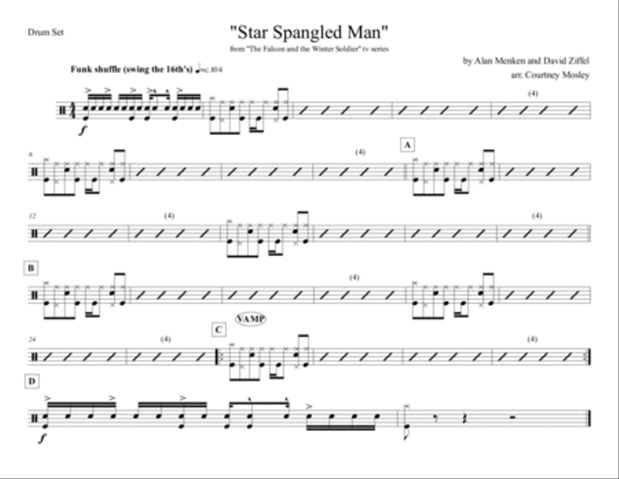 Star Spangled Man Marching Band scores gallery preview page 6