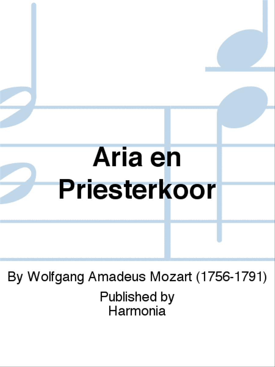 Aria en Priesterkoor TTBB scores gallery preview page 1