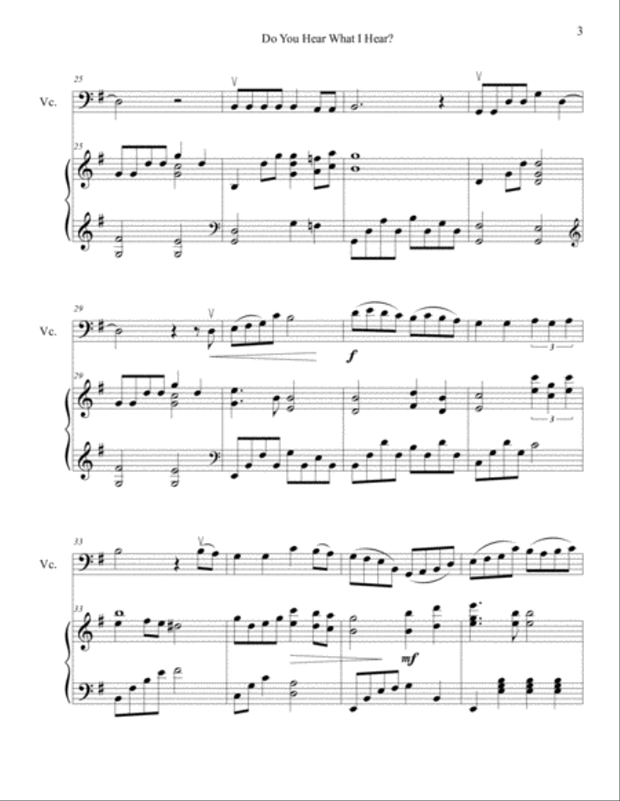 Do You Hear What I Hear Piano scores gallery preview page 4