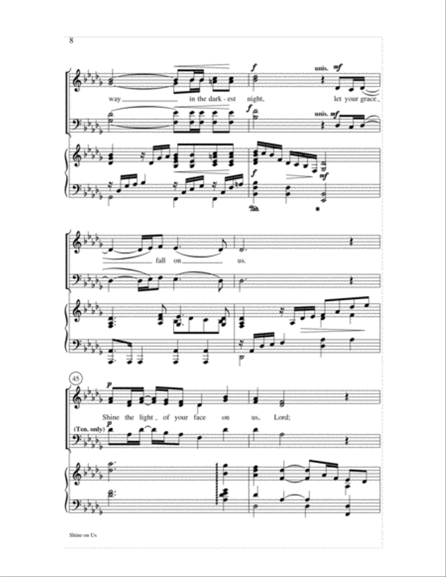 Shine on Us 4-Part scores gallery preview page 8