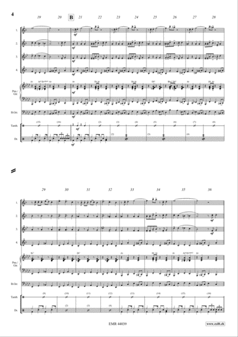Rockin' All Night Saxophone scores gallery preview page 4
