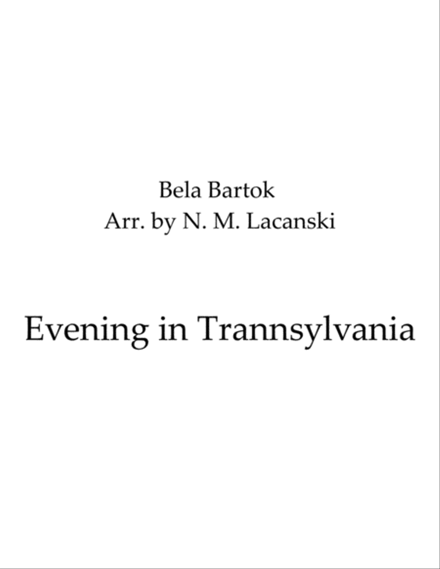 Evening in Transylvania String Trio scores gallery preview page 1