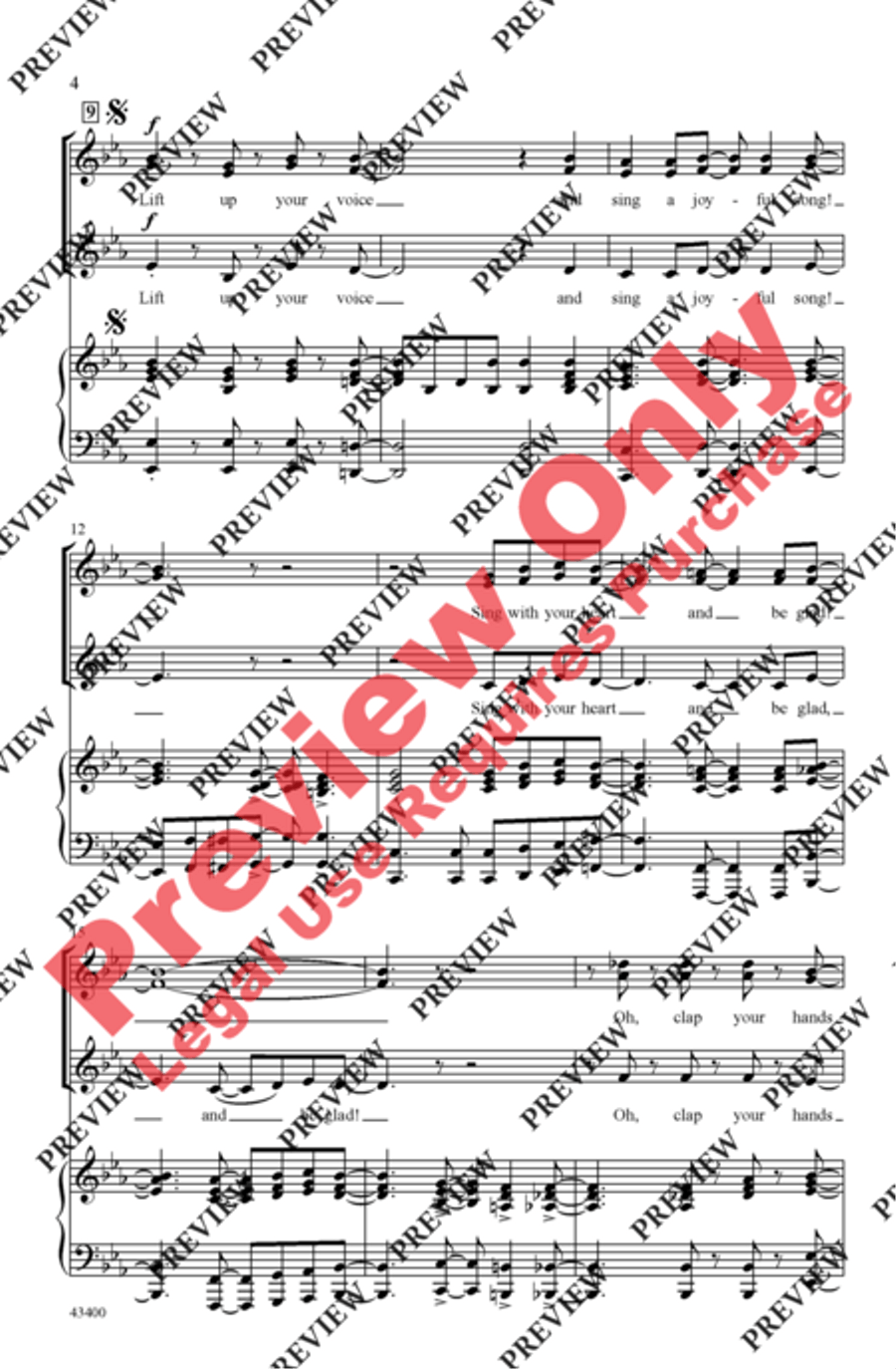 Lift Up Your Voice! Women's Choir scores gallery preview page 3