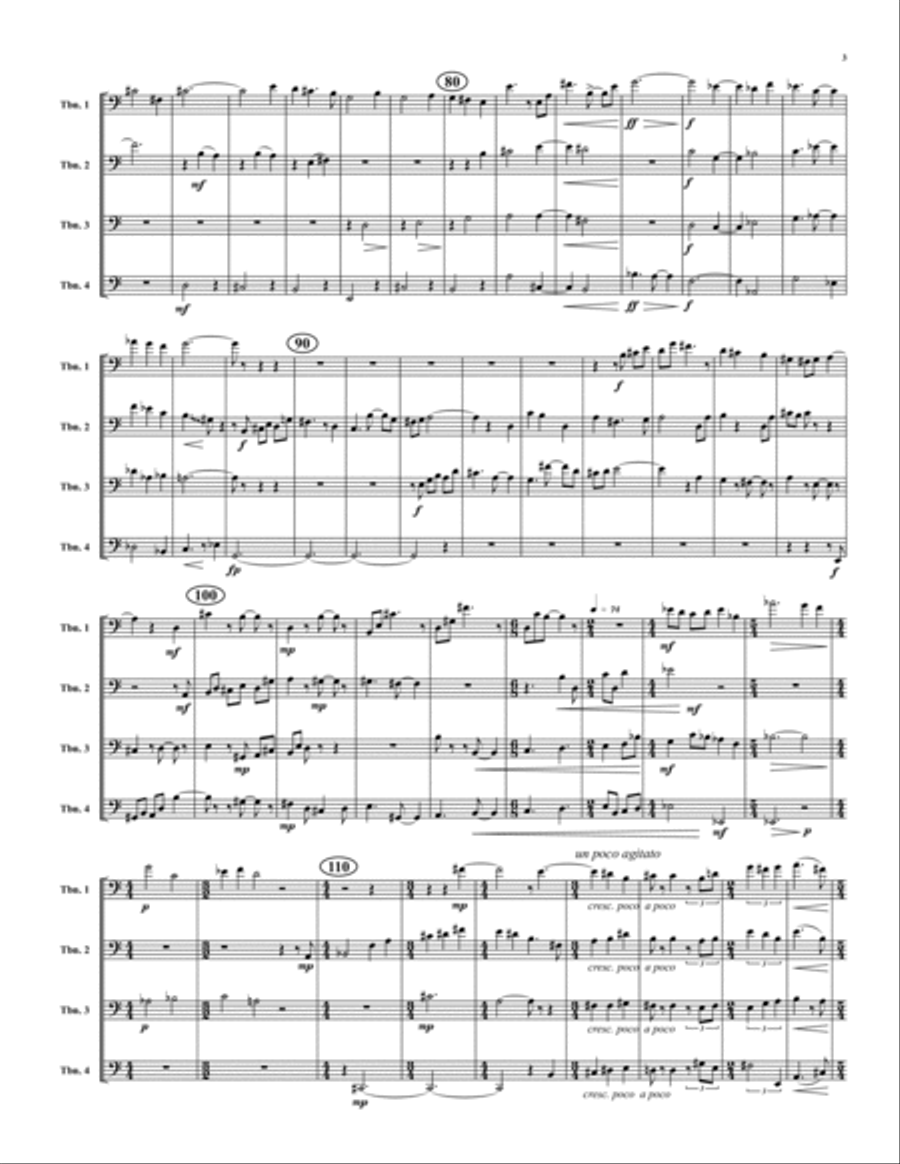 Crucible Trombone Quartet scores gallery preview page 3