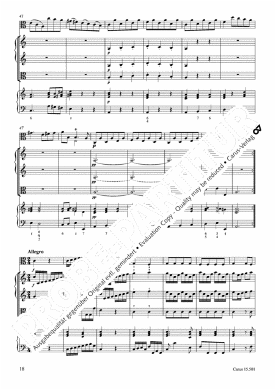 Concerto in C major Violin scores gallery preview page 21