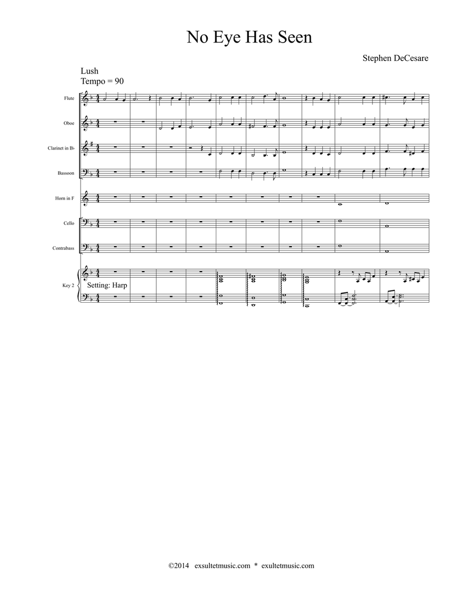 For Those Left Behind (Full Score) 4-Part scores gallery preview page 2