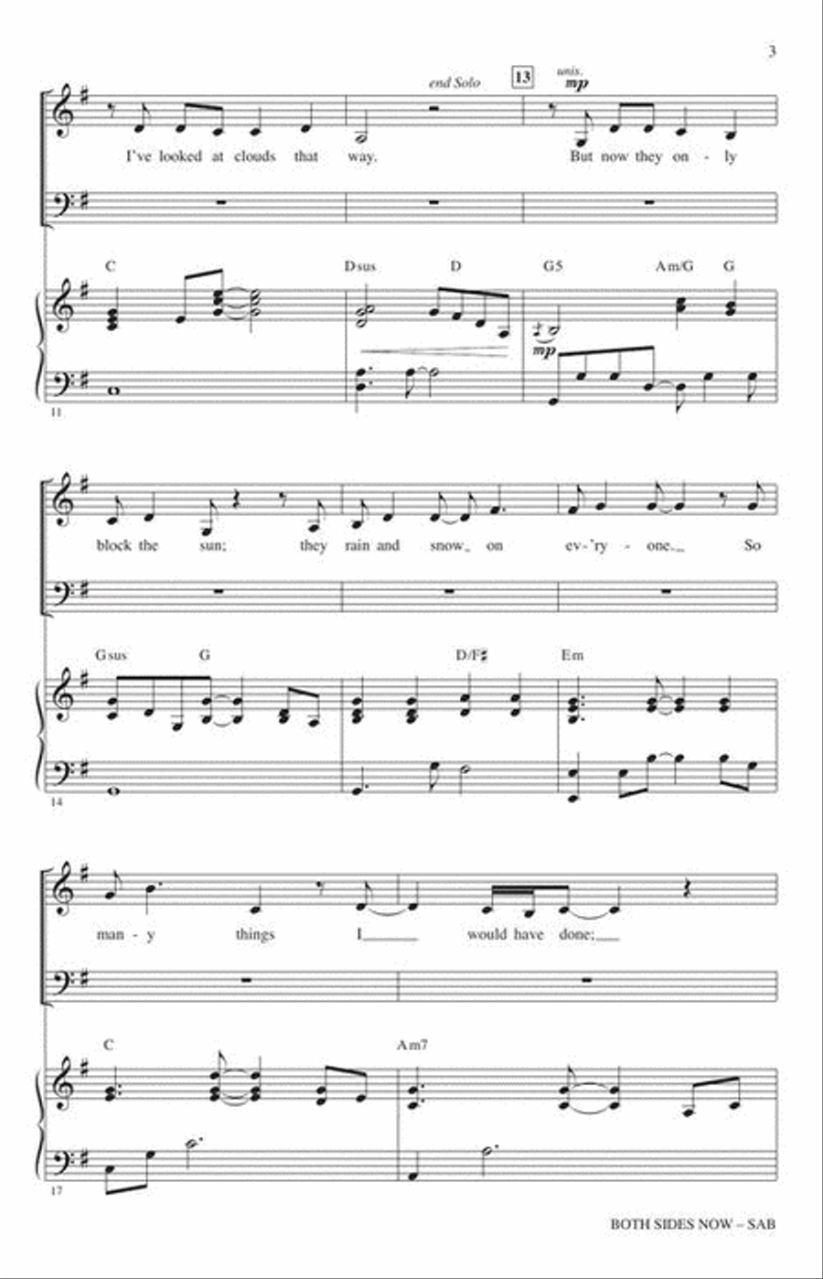 Both Sides Now 3-Part scores gallery preview page 4