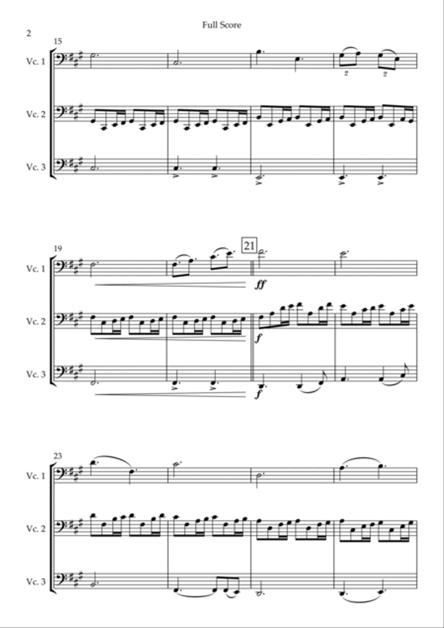 Game Of Thrones Game Of Thrones String Trio scores gallery preview page 2