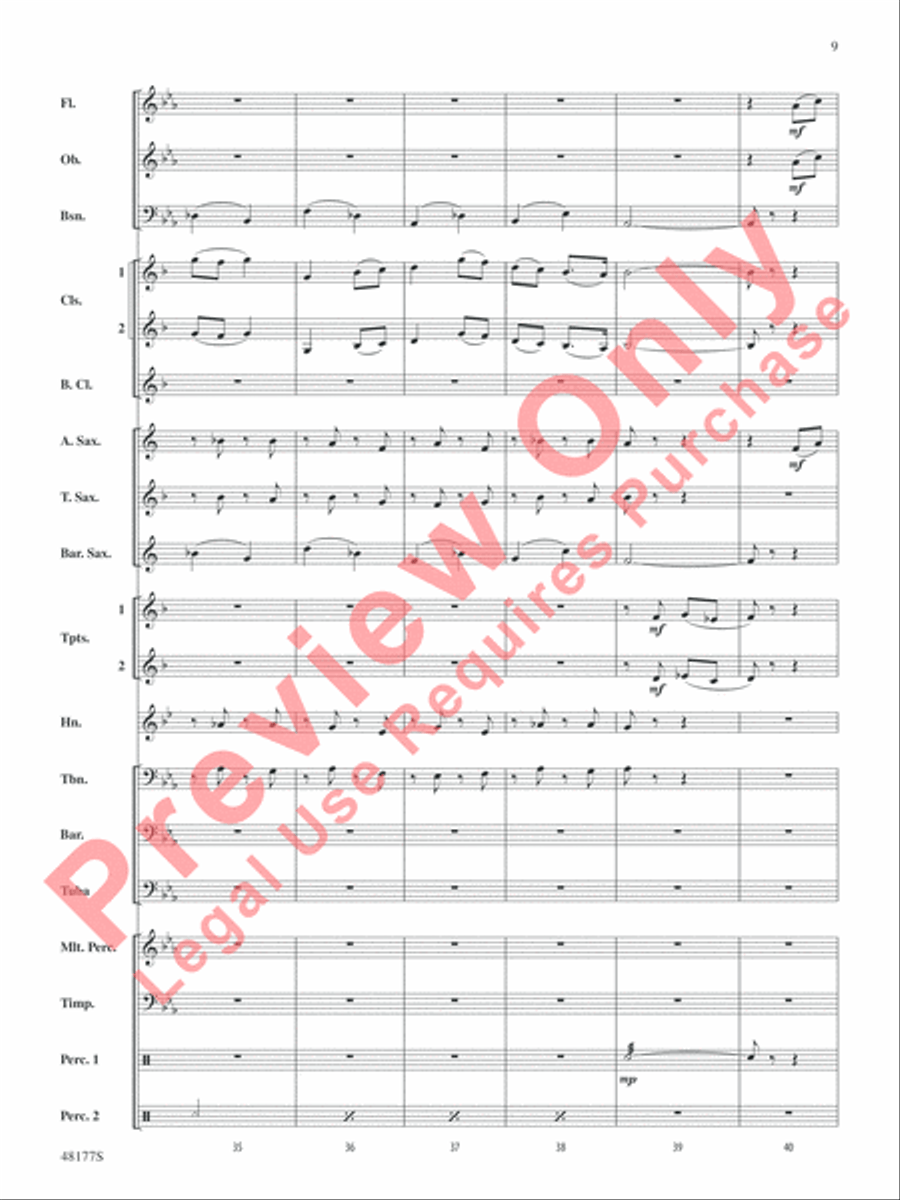 English Folk Song Suite English Folk Song Suite Concert Band scores gallery preview page 10