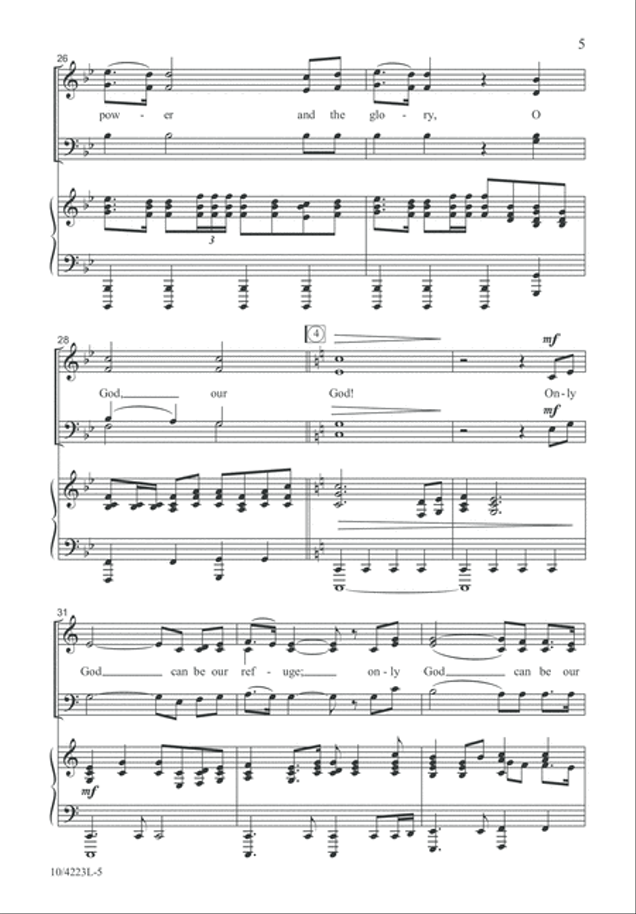 Only God 4-Part scores gallery preview page 5