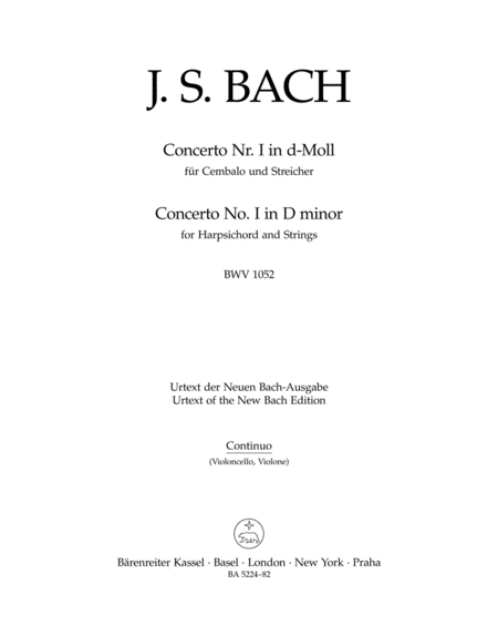Cembalokonzert I - Harpsichord Concerto I