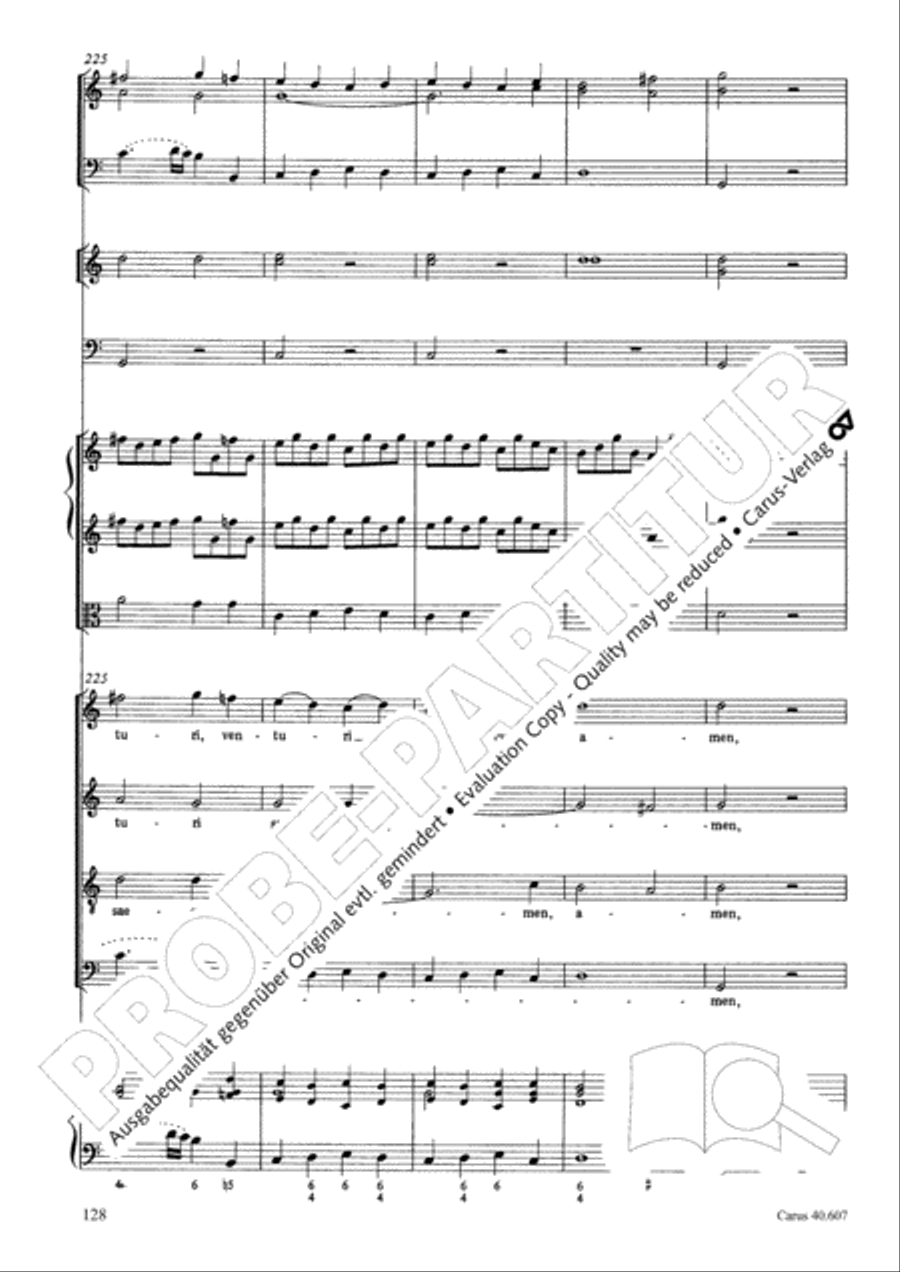 Mass in time of war (Missa in tempore belli) 4-Part scores gallery preview page 138