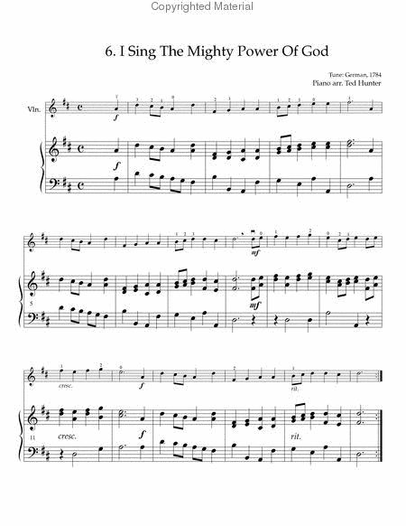 Ten Easy Hymns for Violin and Piano image number null