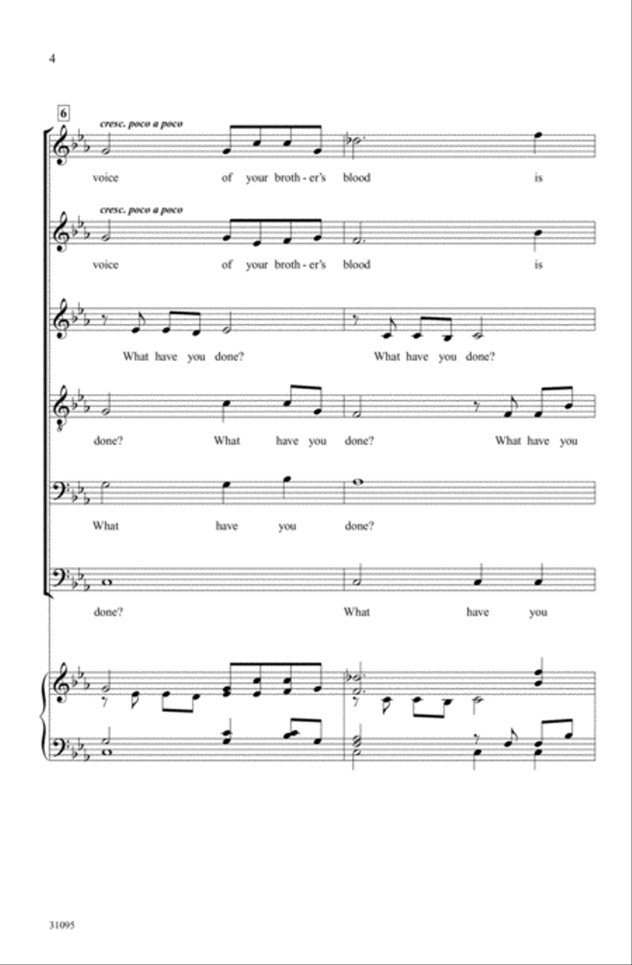 Elegy for Dachau A Cappella scores gallery preview page 3