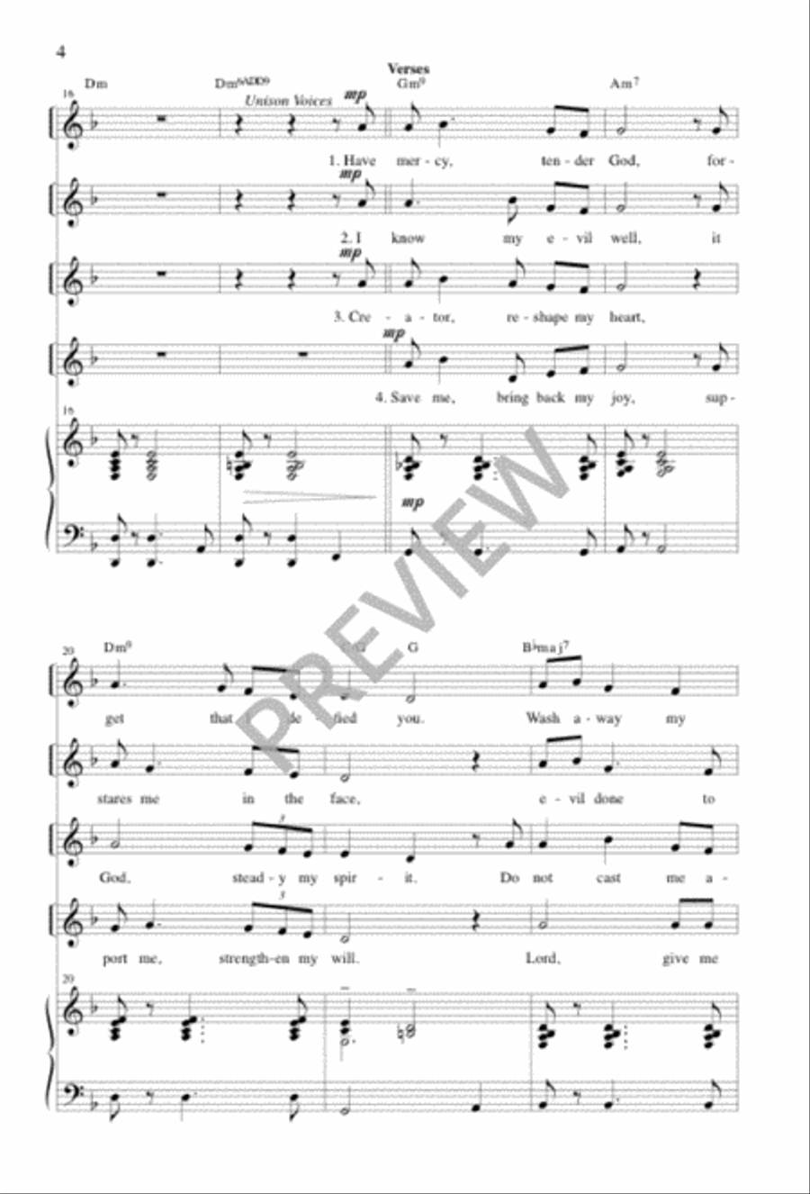Have Mercy on Us Have Mercy on Us 4-Part scores gallery preview page 4