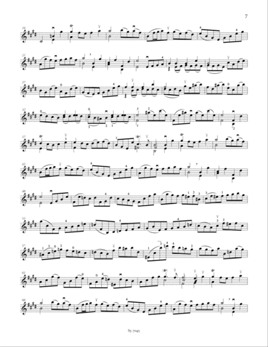 Partita III, BWV 1006 Violin Solo scores gallery preview page 6