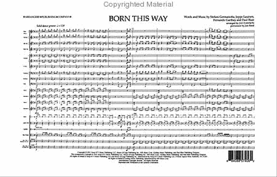 Born This Way Pep Band scores gallery preview page 2