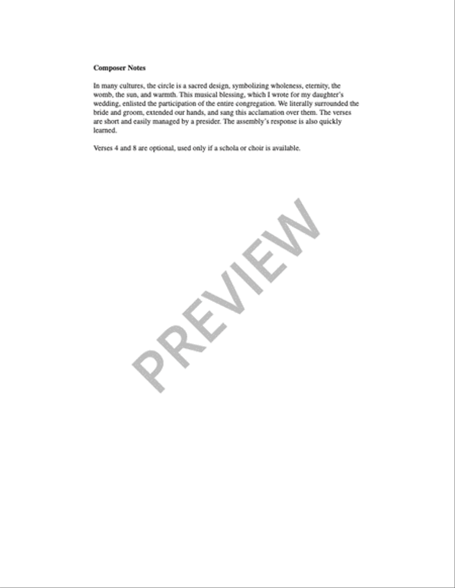 A Circle Blessing 4-Part scores gallery preview page 8