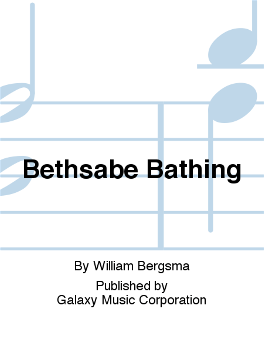 Bethsabe Bathing Bethsabe Bathing Tenor Voice scores gallery preview page 1