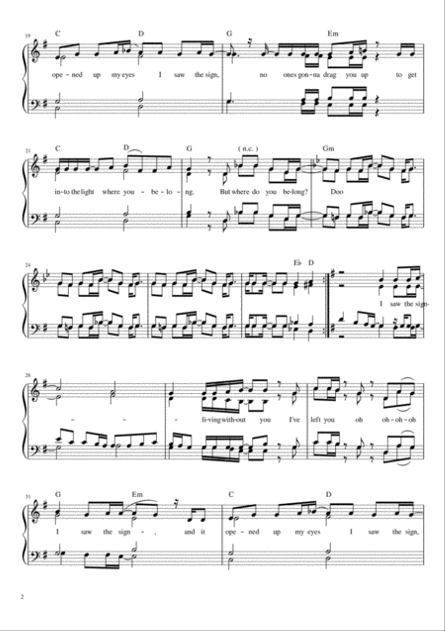 The Sign The Sign Voice scores gallery preview page 2