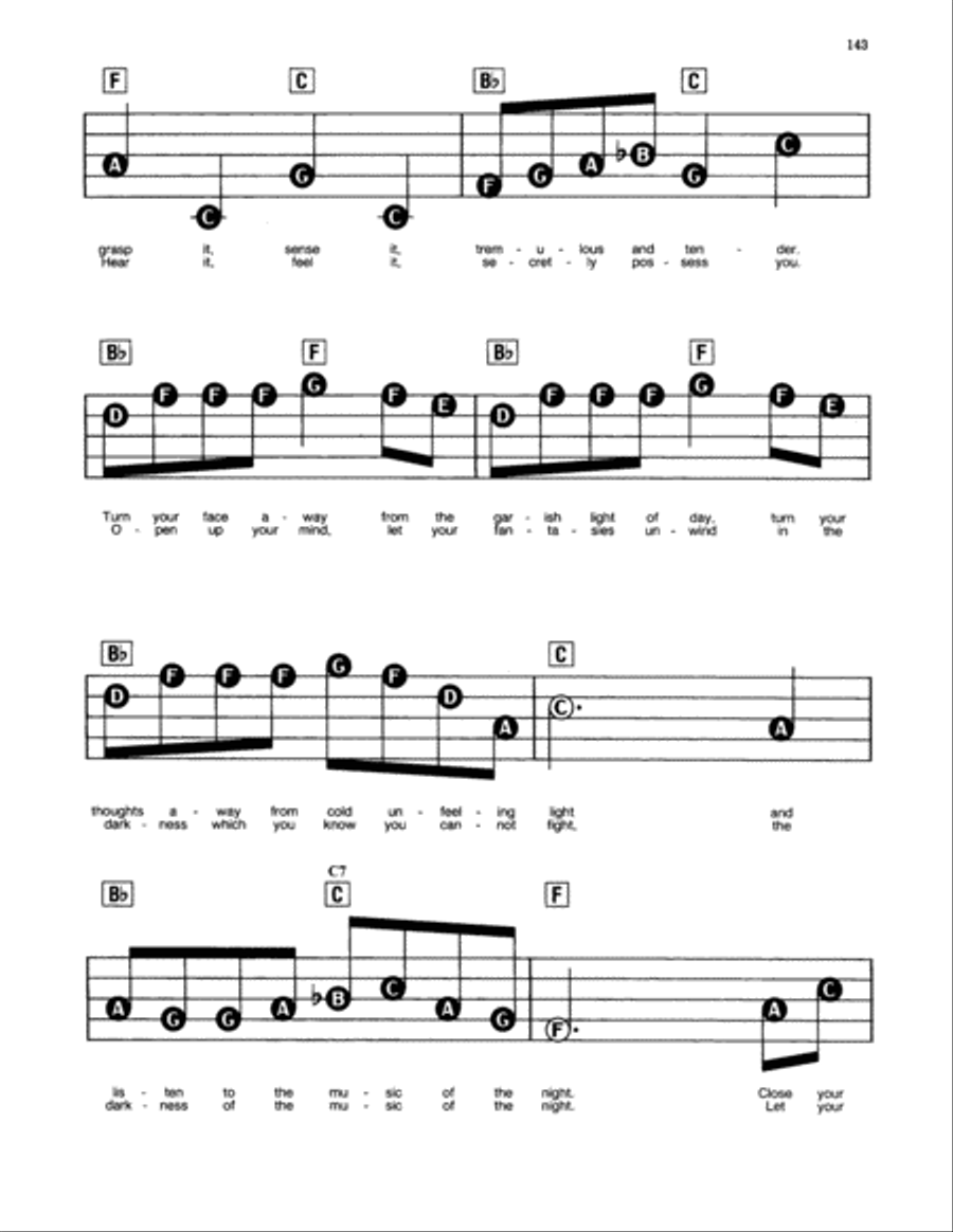 The Music Of The Night (from The Phantom Of The Opera) Electronic Keyboard scores gallery preview page 2