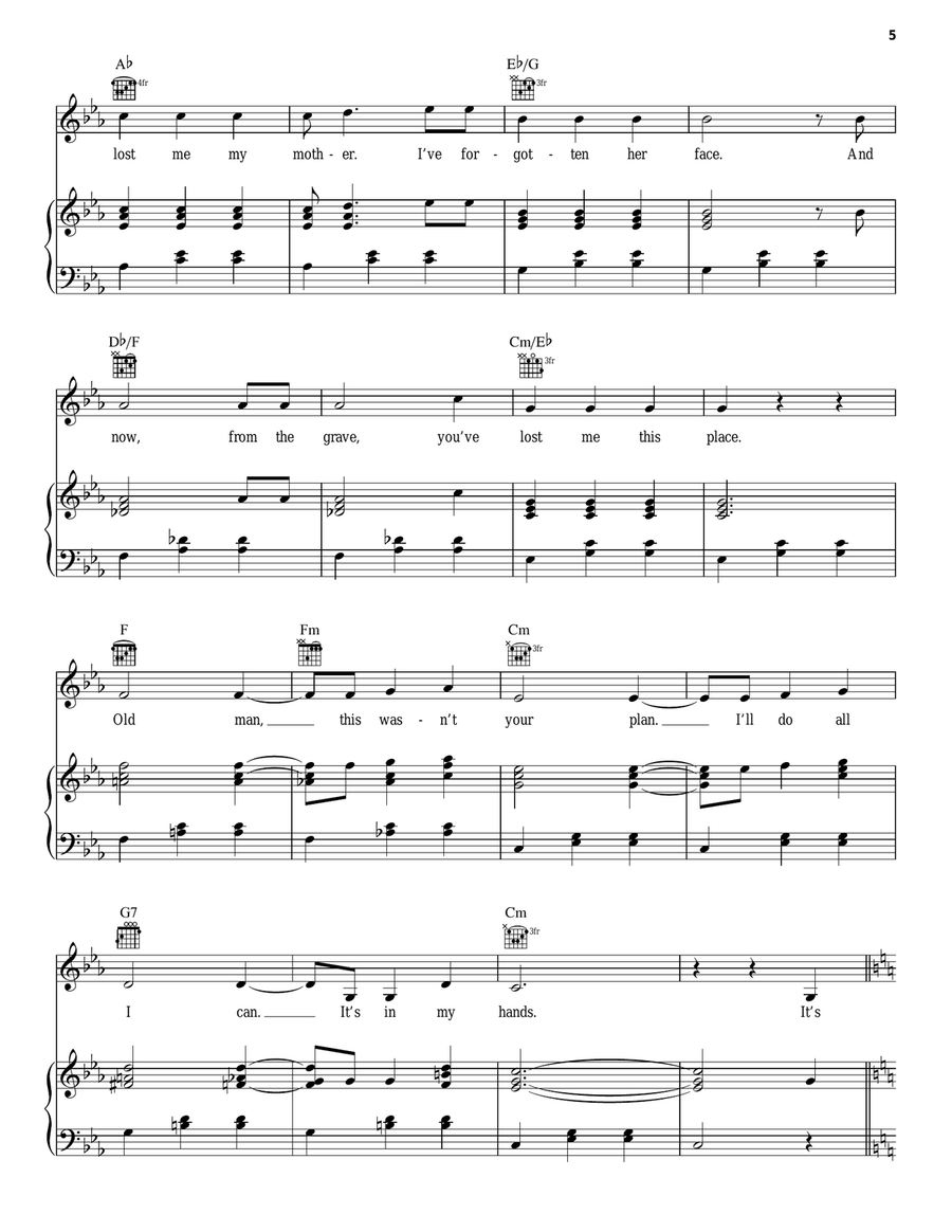 Love's Sorrow/Looking For A Miracle Acoustic Guitar scores gallery preview page 5