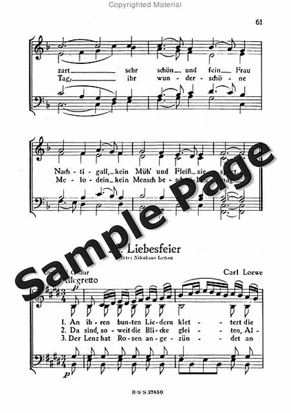 Liederbuch Des Deutschen Sangerbund