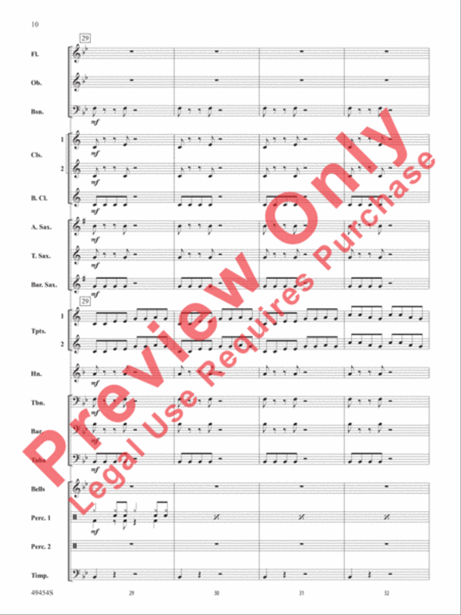 Like I Love Country Music Concert Band scores gallery preview page 11