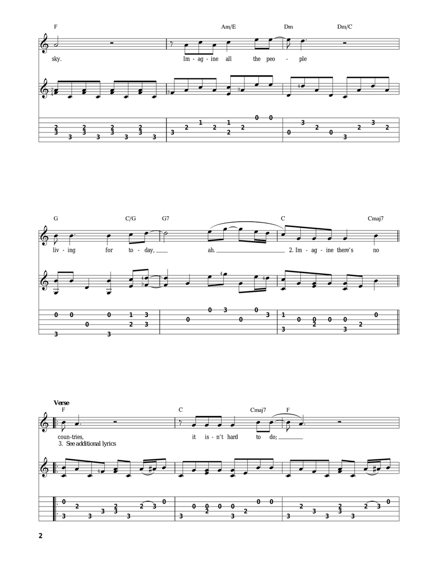 Imagine Acoustic Guitar scores gallery preview page 2