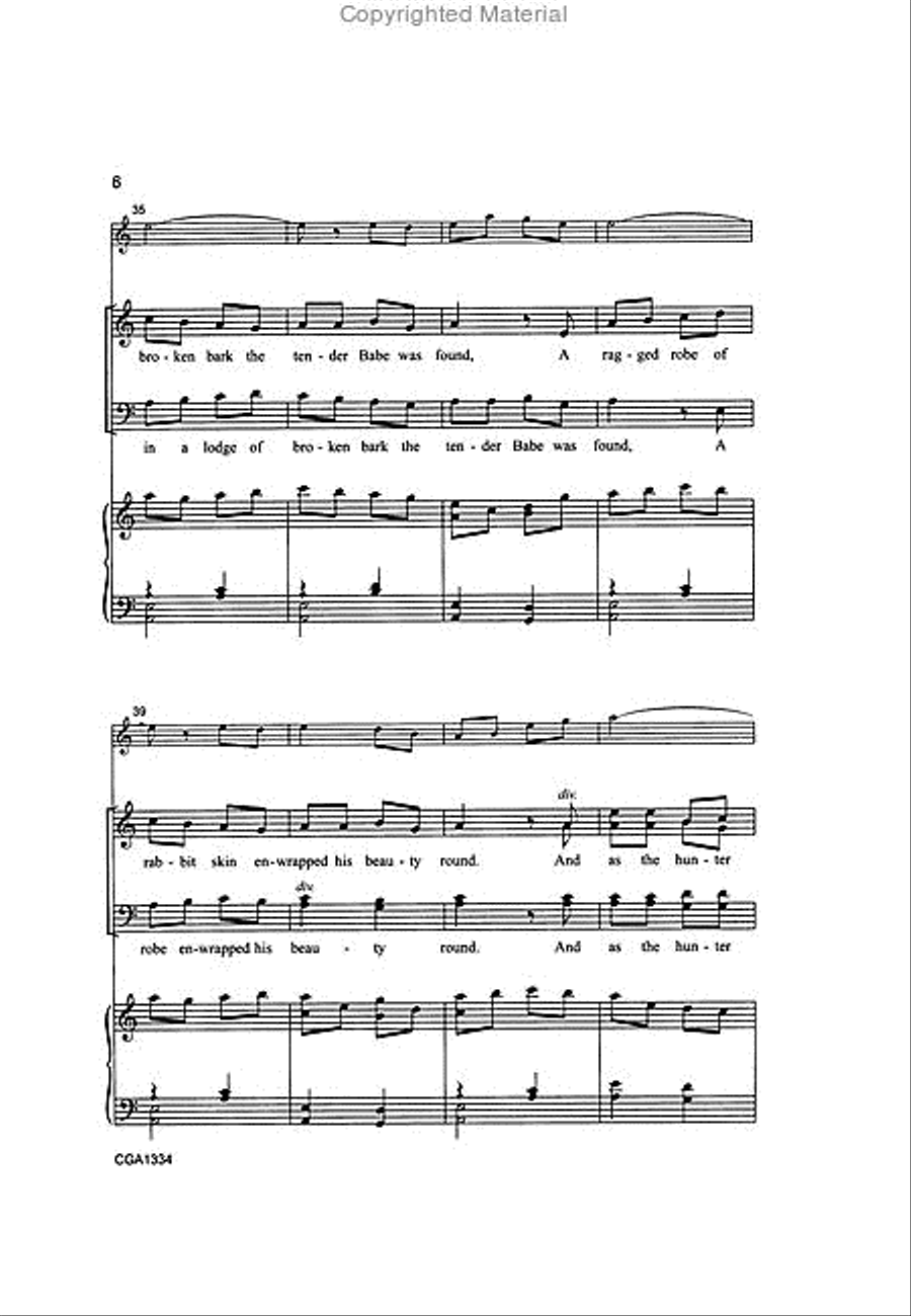 Huron Carol Huron Carol 4-Part scores gallery preview page 4