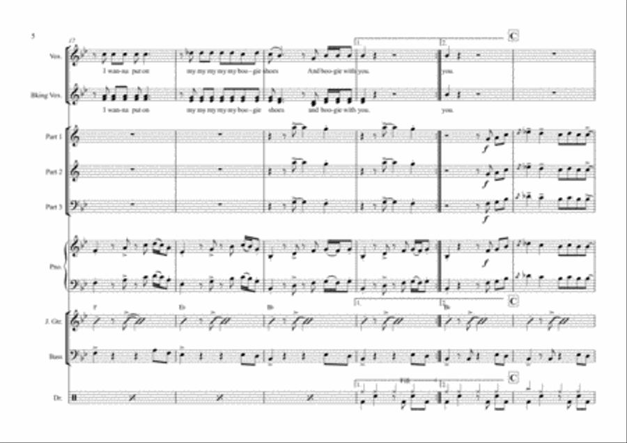Boogie Shoes Jazz Ensemble scores gallery preview page 6