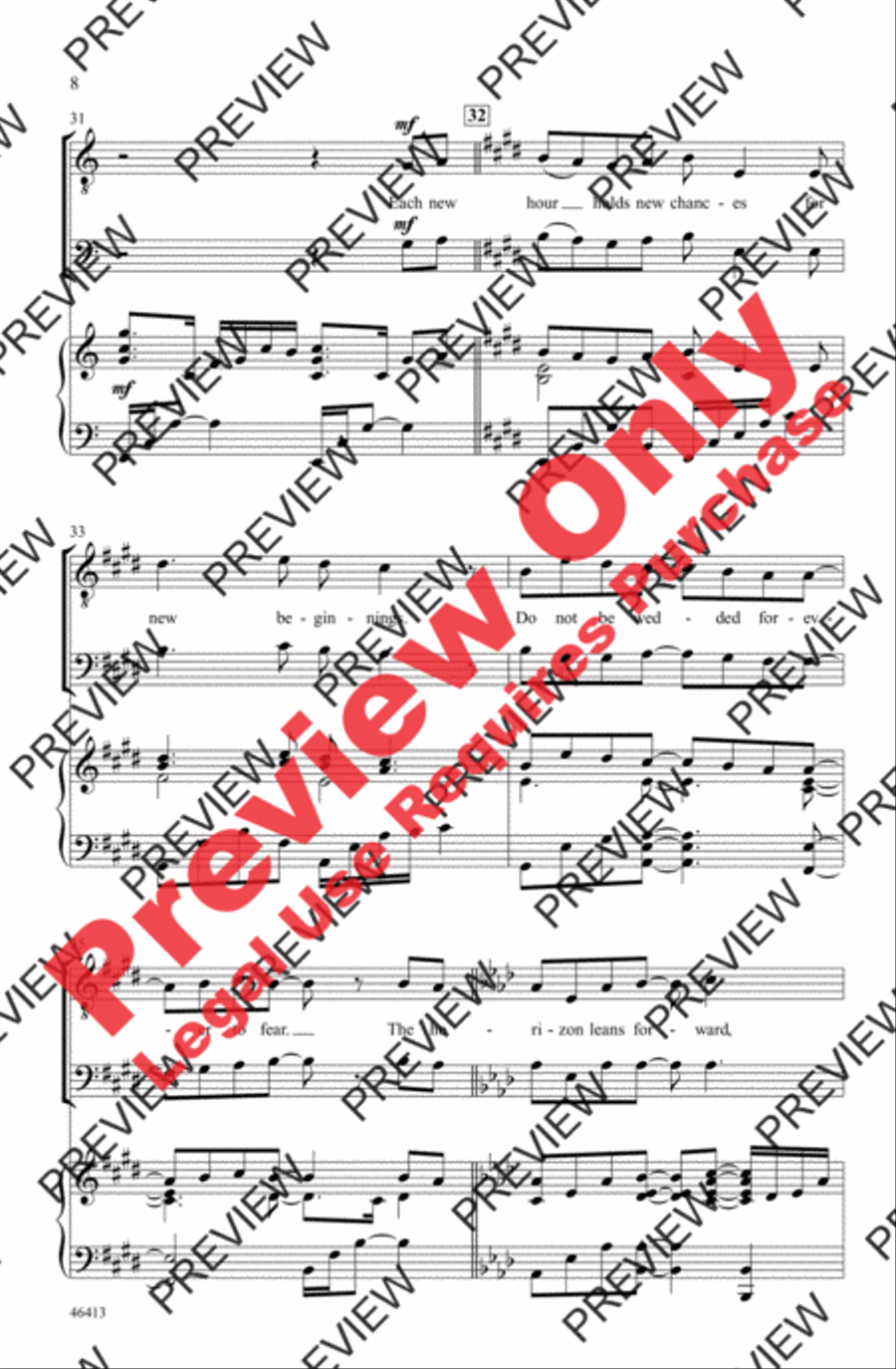On the Pulse of Morning Men's Choir scores gallery preview page 8