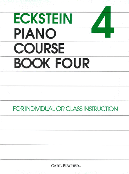 Eckstein Piano Course Book Four