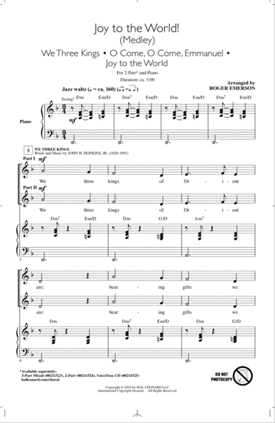 Joy To The World! (Medley) 2-Part scores gallery preview page 1