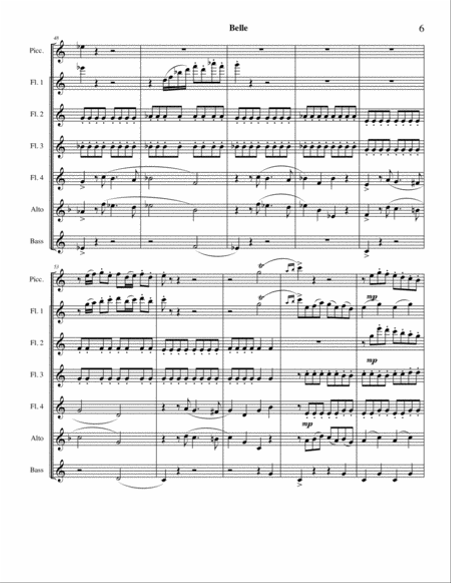 Belle Woodwind Ensemble scores gallery preview page 6