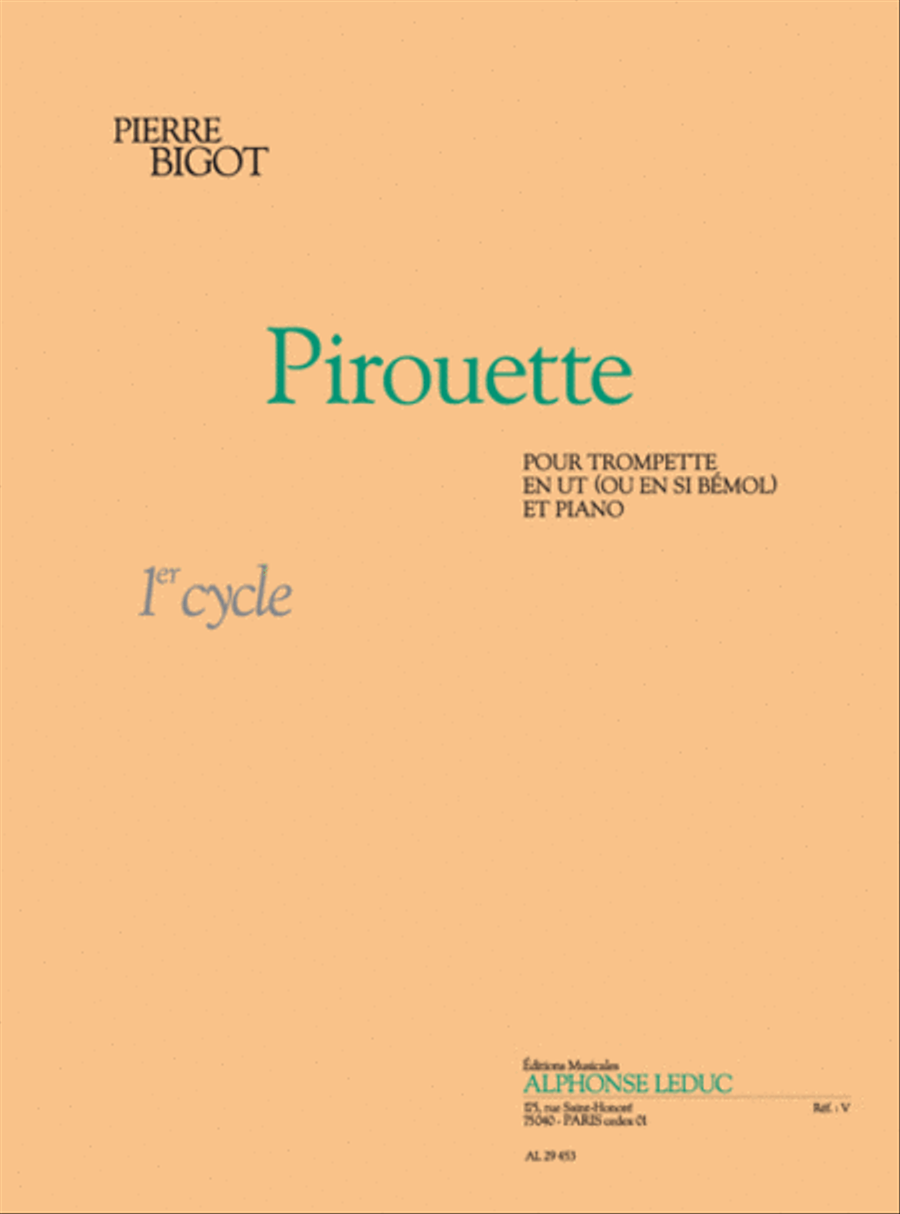 Pirouette Cycle 1 (trompette En Ut Et Sib) Trumpet Solo scores gallery preview page 1