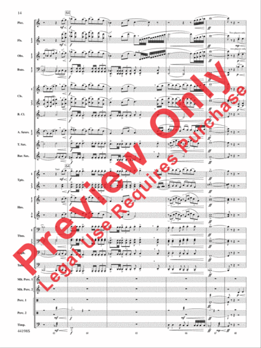 Afterlife Concert Band scores gallery preview page 15