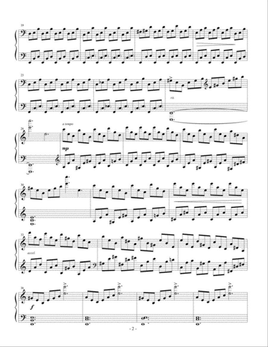 Sonata in A minor Piano Solo scores gallery preview page 3