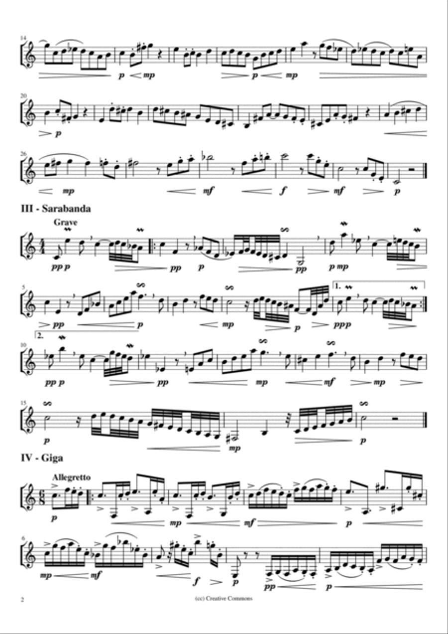 Piccola Suite Opus 18 per clarinetto solo Piano, Vocal, Guitar scores gallery preview page 2