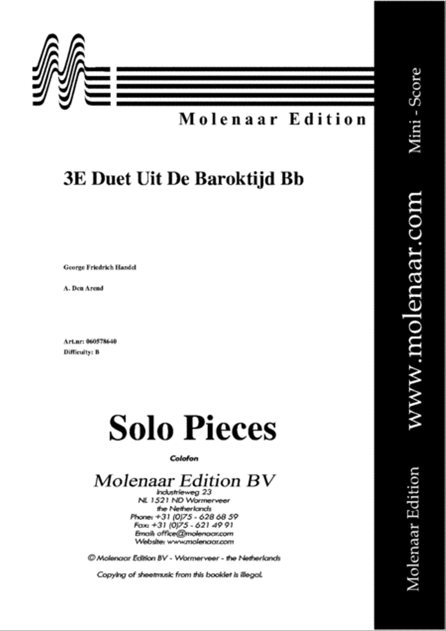 3rd Duet from the Baroque Piano Accompaniment scores gallery preview page 2