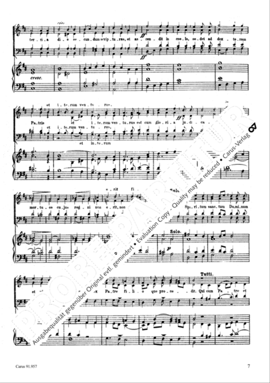 Missa Sancta Cacilia 4-Part scores gallery preview page 8