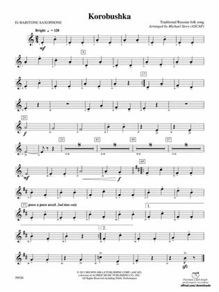 Korobushka: E-flat Baritone Saxophone